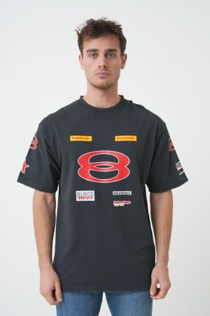 Balenciaga Multi Logo Print T-Shirt