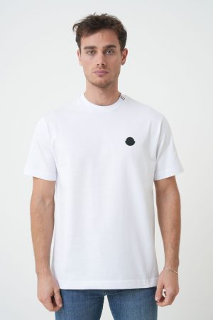 Moncler 'Tricolour Embroidery Detail' T-Shirt