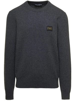 Dolce & Gabbana Gebreide Sweater met logo label