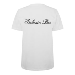 Balmain Logo Embroidered T-Shirt