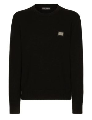 Dolce & Gabbana Gebreide Sweater met logo label