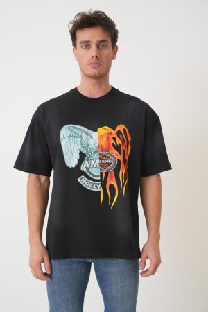 Amiri 'Spliced Logo' T-Shirt