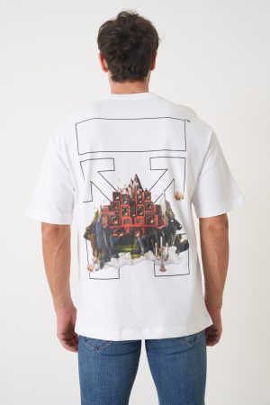 Off-White 'Landscape Arrow' Logo Print T-Shirt