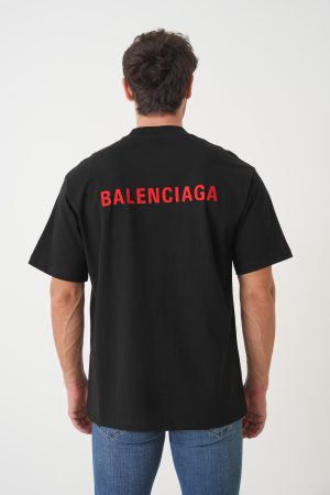 Balenciaga Logo Embroidered T-Shirt