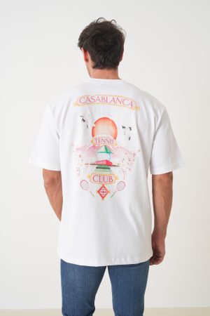 Casablanca 'Tennis Club' Print T-Shirt