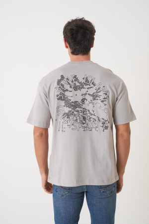 Stone Island 'Mega City Sky' Embroidery T-Shirt