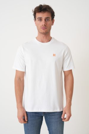 Hermès 'H Logo' Emboidered T-Shirt