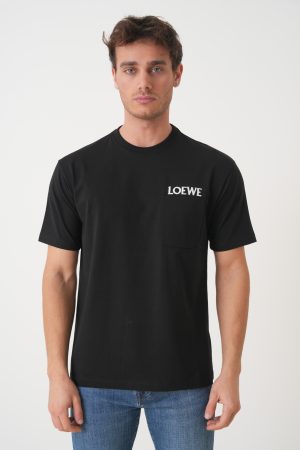 Loewe Pocket Detail Embroidered T-Shirt
