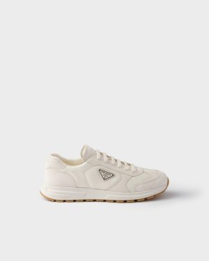 Prada Prax Suede and Re-Nylon Sneakers