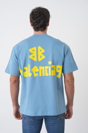 Balenciaga 'Destroyed New Tape Type' Print T-Shirt