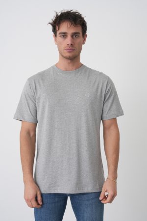 Christian Dior 'New CD Icon' Logo Embroidered T-Shirt