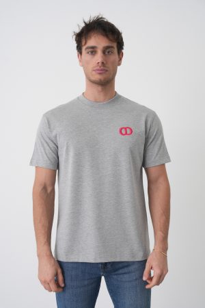 Christian Dior 'CD Icon' Logo Embroidered T-Shirt