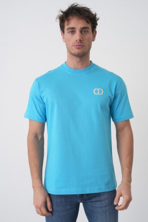 Christian Dior 'CD Icon' Logo Embroidered T-Shirt