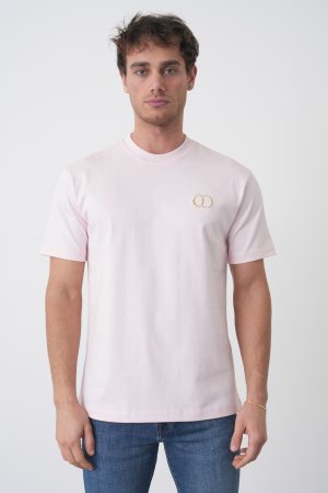 Christian Dior 'CD Icon' Logo Embroidered T-Shirt