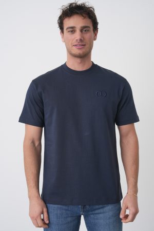 Christian Dior 'CD Icon' Logo Embroidered T-Shirt