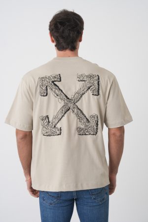 Off-White 'Scribble Arrow' Embroidery T-Shirt