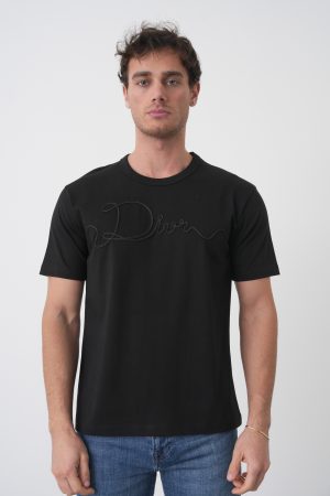 Christian Dior Ribbon Embroidered T-Shirt