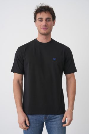 Celine 'Triomphe' Logo Embroidered T-Shirt