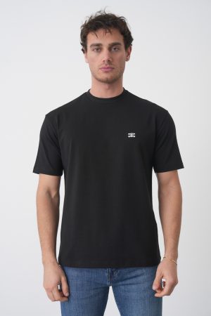 Celine 'Triomphe' Logo Embroidered T-Shirt