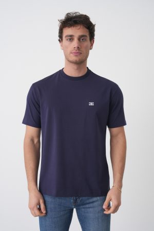 Celine 'Triomphe' Logo Embroidered T-Shirt