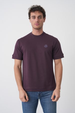 Moncler Leather Logo Patch T-Shirt