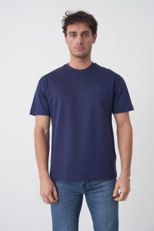 Louis Vuitton 'Damier Cotton Pique' Signature T-Shirt