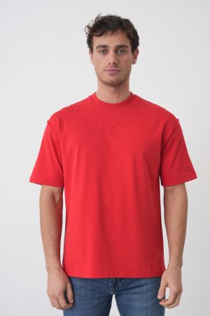Louis Vuitton 'Embossed LV Logo' T-Shirt