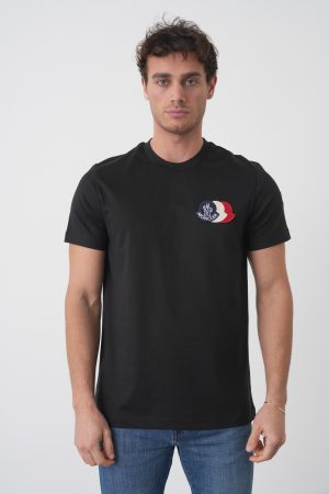 Moncler 'Triple' Logo Patch T-Shirt