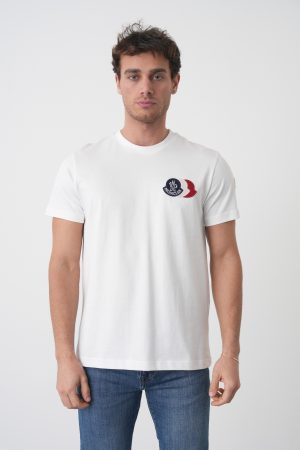 Moncler 'Triple' Logo Patch T-Shirt