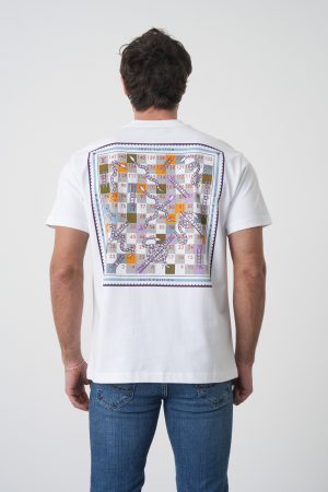 Louis Vuitton 'Damier Check' Motif Print T-Shirt