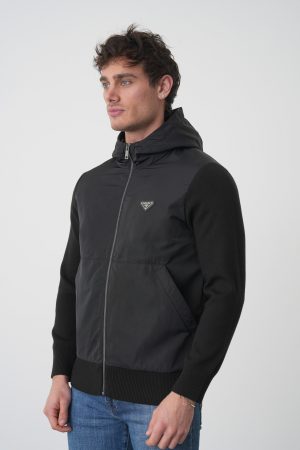Prada Hooded Cardigan Windbreaker Jas