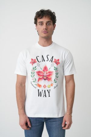 Casablanca 'Casa Way Orchid' Print T-Shirt