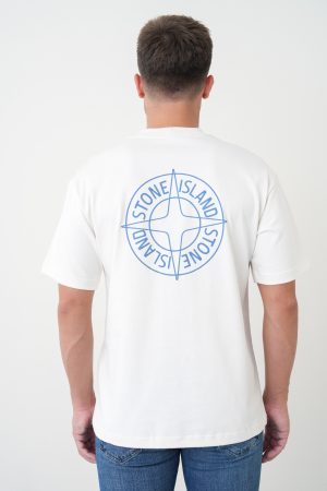 Stone Island 'Outline Compass' Print T-Shirt
