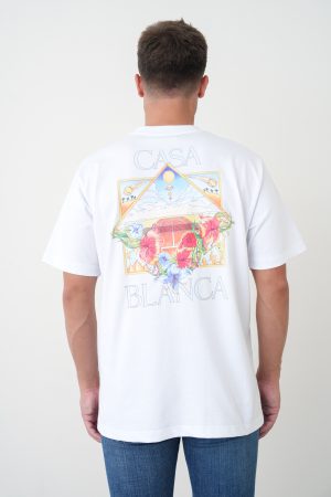 Casablanca 'White Flower Court Icon' T-Shirt
