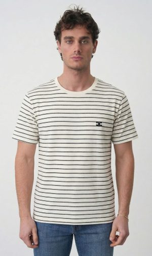 Celine 'Triomphe' Logo Embroidered T-Shirt