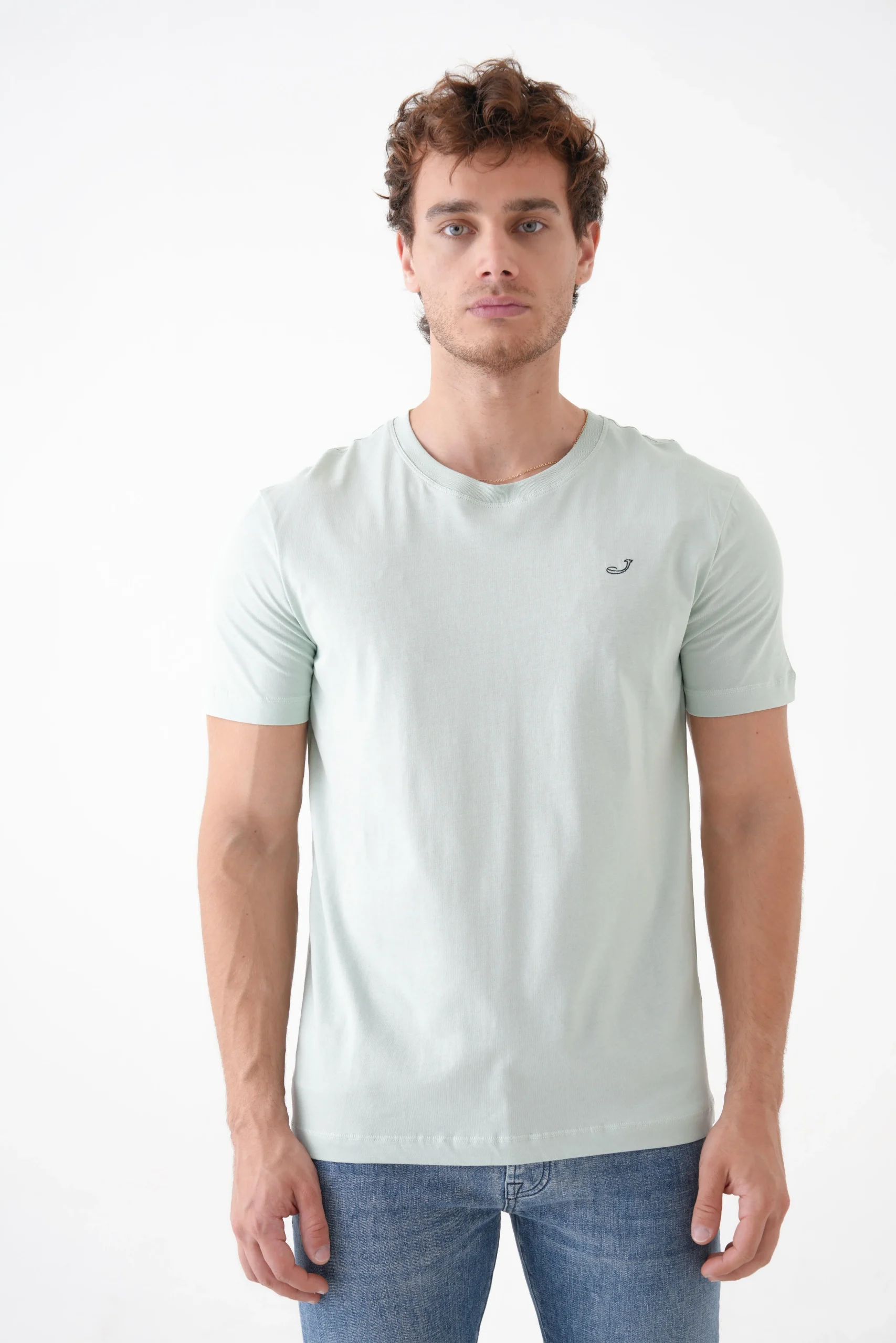 20250691 Jacob Cohen 'Logo Embroidered' T-Shirt - Afbeelding 1