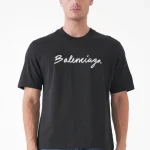 Balenciaga 'Handwritten Logo' Print T-Shirt