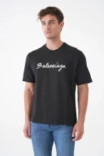 Balenciaga 'Handwritten Logo' Print T-Shirt - Afbeelding 3
