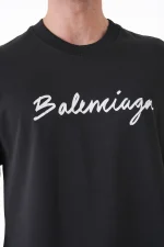 Balenciaga 'Handwritten Logo' Print T-Shirt - Afbeelding 5