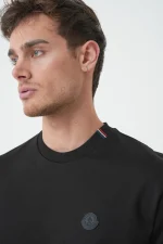 Moncler 'Tricolour Detail' Logo Patch T-Shirt - Afbeelding 5