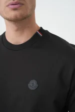 Moncler 'Tricolour Detail' Logo Patch T-Shirt - Afbeelding 4