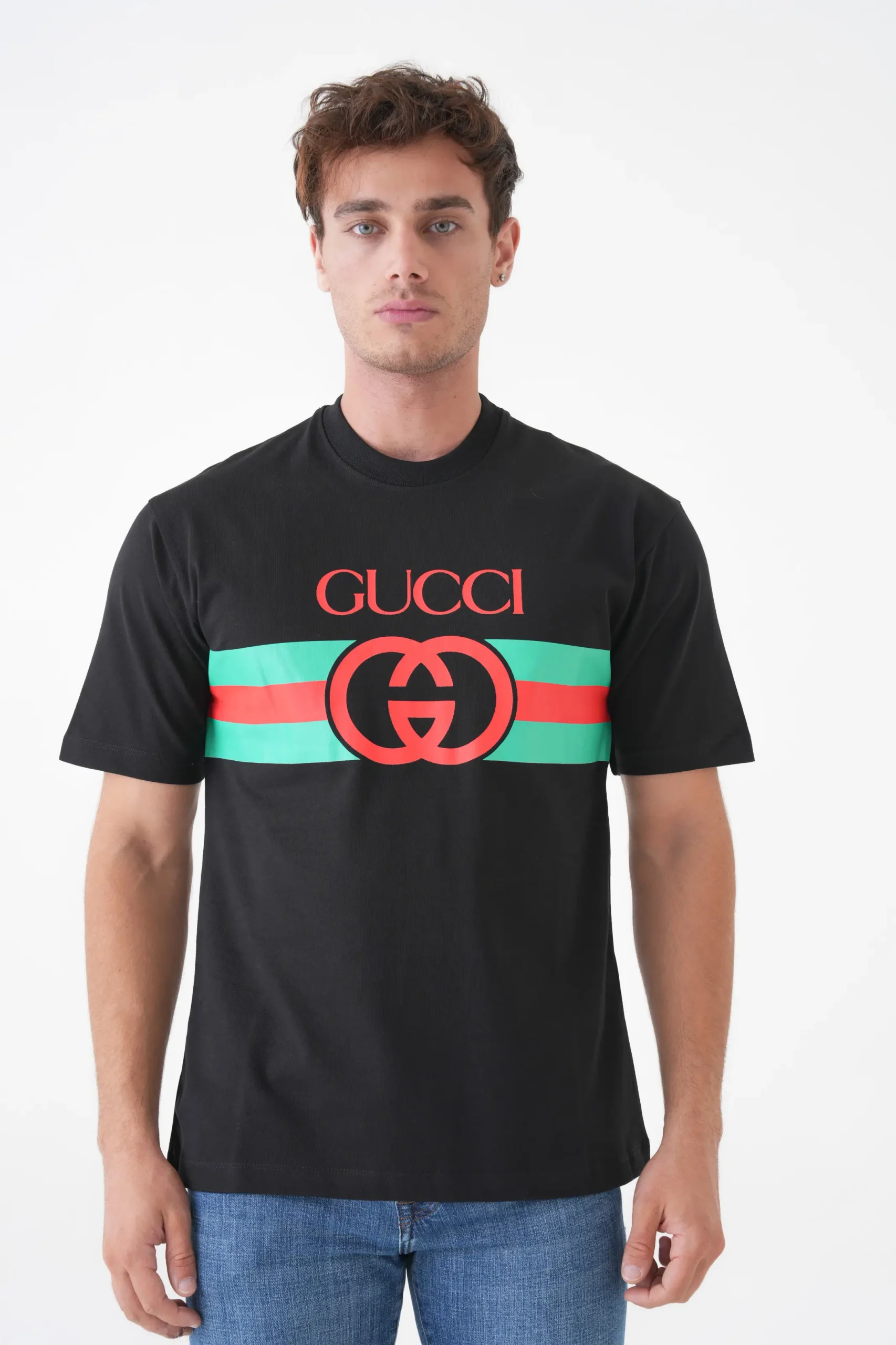20251706 Gucci Logo Print T-Shirt - Afbeelding 1