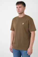 Ami Paris 'White Heart' Embroidered T-Shirt - Afbeelding 2