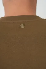 Ami Paris 'White Heart' Embroidered T-Shirt - Afbeelding 7