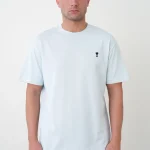 Ami Paris 'Black Heart' Embroidered T-Shirt