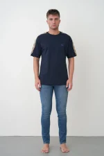 Burberry 'Check Trim' Logo Embroidered T-Shirt - Afbeelding 9