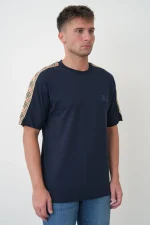 Burberry 'Check Trim' Logo Embroidered T-Shirt - Afbeelding 3