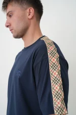 Burberry 'Check Trim' Logo Embroidered T-Shirt - Afbeelding 7