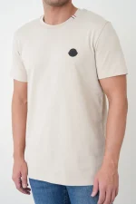 Moncler 'Tricolour Detail' Logo Patch T-Shirt - Afbeelding 4