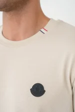 Moncler 'Tricolour Detail' Logo Patch T-Shirt - Afbeelding 5